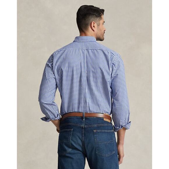 RALPH LAUREN Classic Fit Long Sleeve Gingham Checked Button Down Shirt XXL - Picture 7 of 16